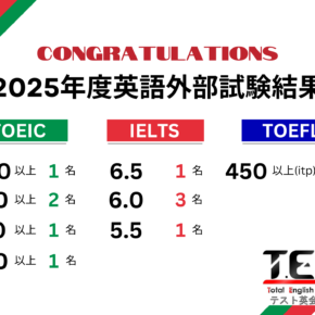 2025年度英語外部試験結果